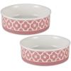 imageBone Dry Lattice Collection Pet Bowl ampamp Canister Single Dish Large 75x24quot Nautical BlueRose