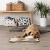 imageBone Dry Lattice Collection Pet Bowl ampamp Canister Single Dish Large 75x24quot Nautical BlueStone