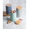 imageBone Dry Lattice Collection Pet Bowl ampamp Canister Treat Canister 4x65quot Nautical BlueAqua