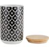 imageBone Dry Lattice Collection Pet Bowl ampamp Canister Treat Canister 4x65quot Nautical BlueBlack