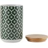 imageBone Dry Lattice Collection Pet Bowl ampamp Canister Treat Canister 4x65quot Nautical BlueHunter Green
