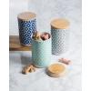 imageBone Dry Lattice Collection Pet Bowl ampamp Canister Treat Canister 4x65quot Nautical BlueNautical Blue