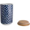 imageBone Dry Lattice Collection Pet Bowl ampamp Canister Treat Canister 4x65quot Nautical BlueNautical Blue