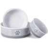 imageBone Dry Paw ampamp Patch Ceramic Pet Collection Large Set 75x24quot Nautical Blue Pack of 2Gray