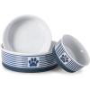 imageBone Dry Paw ampamp Patch Ceramic Pet Collection Large Set 75x24quot Nautical Blue Pack of 2Nautical Blue
