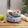 imageBone Dry Paw ampamp Patch Ceramic Pet Collection Large Set 75x24quot Nautical Blue Pack of 2Nautical Blue