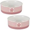 imageBone Dry Paw ampamp Patch Ceramic Pet Collection Large Set 75x24quot Nautical Blue Pack of 2Rose