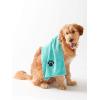 imageBone Dry Pet Grooming Towel Collection Embroidered Absorbent Microfiber Drying Set 15x30 Pink 3 CountAqua