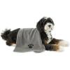 imageBone Dry Pet Grooming Towel Collection Embroidered Absorbent Microfiber Drying Set 15x30 Pink 3 CountGray