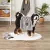 imageBone Dry Pet Grooming Towel Collection Embroidered Absorbent Microfiber Drying Set 15x30 Pink 3 CountGray