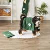 imageBone Dry Pet Grooming Towel Collection Embroidered Absorbent Microfiber Drying Set 15x30 Pink 3 CountHunter Green