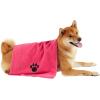 imageBone Dry Pet Grooming Towel Collection Embroidered Absorbent Microfiber Drying Set 15x30 Pink 3 CountRaspberry Sorbet