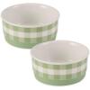 imageBone Dry Ceramic Food ampamp Water Bowls for Pets NonSlip for Secure Less Messy Feeding Microwave ampamp Dishwasher Safe Single Dish Large 75x24quot Red White ampamp BlueDesert Sage Petite Check