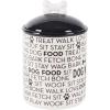 imageBone Dry Dog Bone Ceramic Pet Bowl ampamp Canister Canister 55x55x825 BlackWhiteBlackWhite