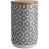 imageBone Dry Lattice Collection Pet Bowl ampamp Canister Treat Canister 4x65quot Nautical BlueGray