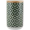 imageBone Dry Lattice Collection Pet Bowl ampamp Canister Treat Canister 4x65quot Nautical BlueHunter Green