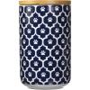 imageBone Dry Lattice Collection Pet Bowl ampamp Canister Treat Canister 4x65quot Nautical BlueNautical Blue
