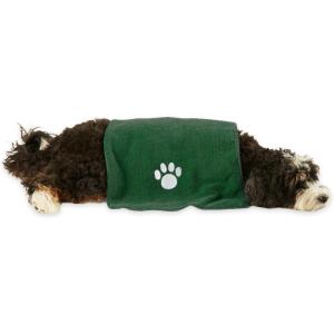 imageBone Dry Pet Grooming Towel Collection Embroidered Absorbent Microfiber Drying Set 15x30 Pink 3 CountHunter Green