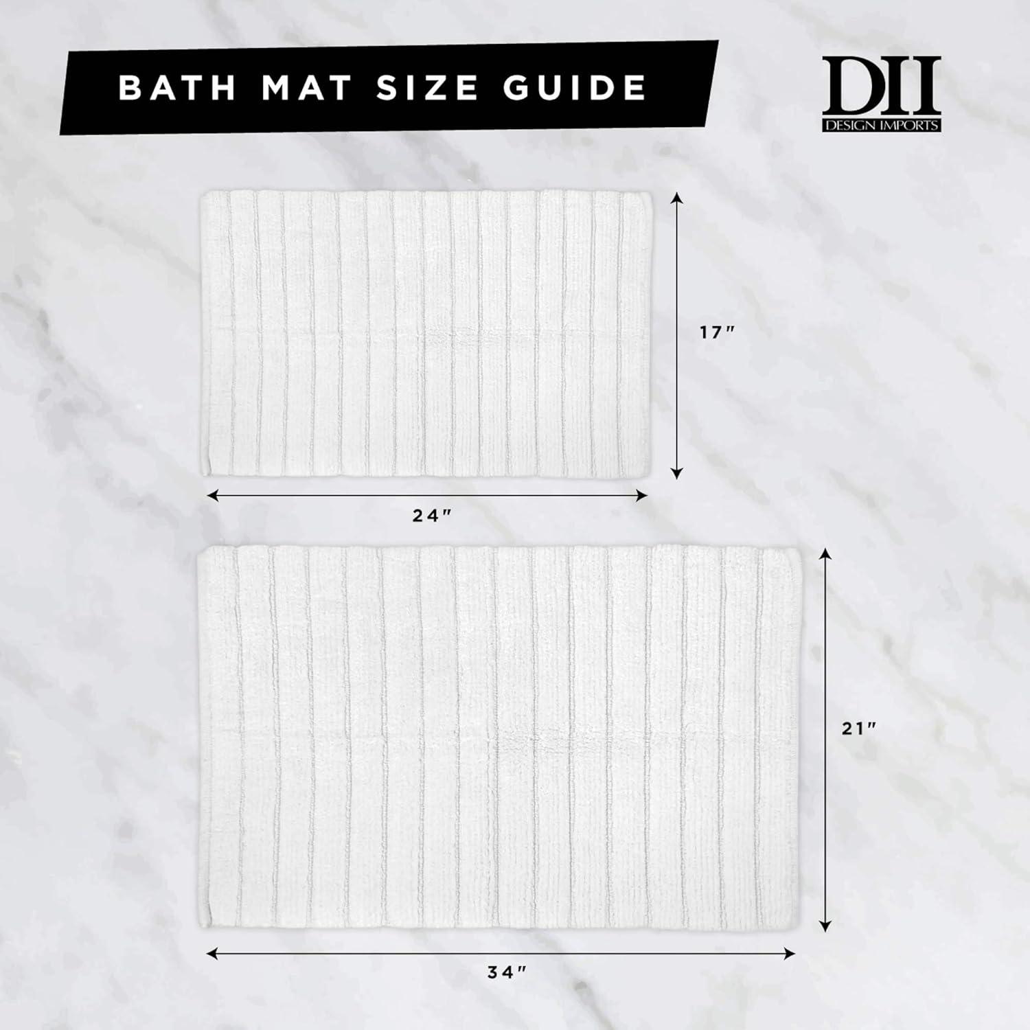 imageDII Decorative Jacquard Bath Rug 20x31 NavyNavy Damask