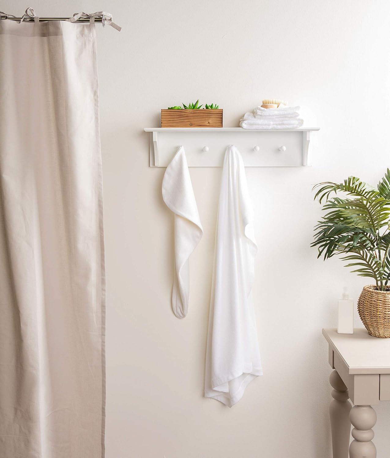 imageDII Spa Towel for Women Adjustable Shower Wrap with SelfFastening Closure SmallMedium 555x325 EggplantWhite