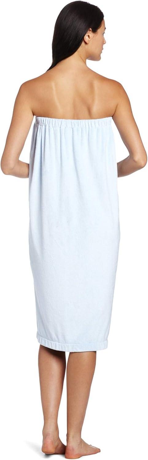 imageDII Spa Towel for Women Adjustable Shower Wrap with SelfFastening Closure SmallMedium 555x325 EggplantWhite