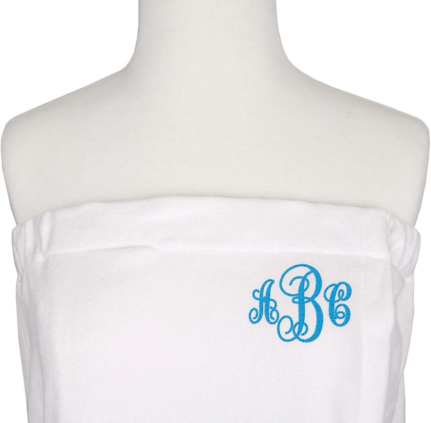 imageDII Spa Towel for Women Adjustable Shower Wrap with SelfFastening Closure SmallMedium 555x325 EggplantWhite Terry