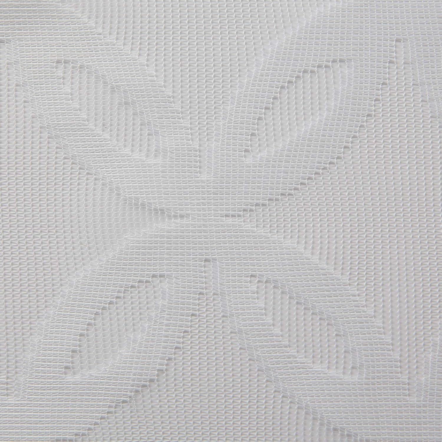 imageDII Translucent Lace Shower Curtain 72x72 Flower Blossom WhiteLattice White
