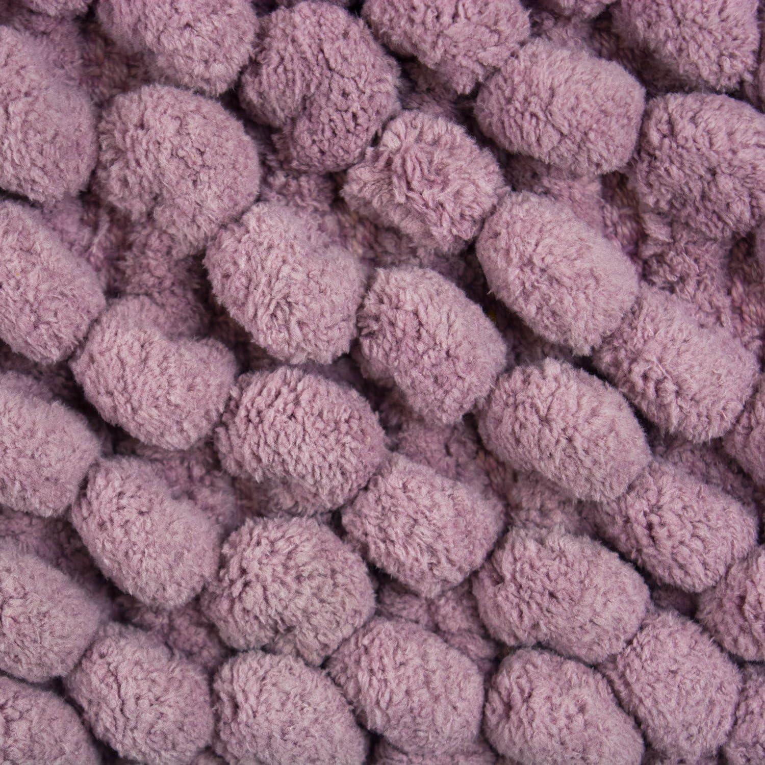 imageDII Ultra Soft Plush Spa Microfiber Shag Chenille Bath Mat Place in Front of Shower Vanity Bath Tub Sink and Toilet 21 x 34  Blue SolidMauve