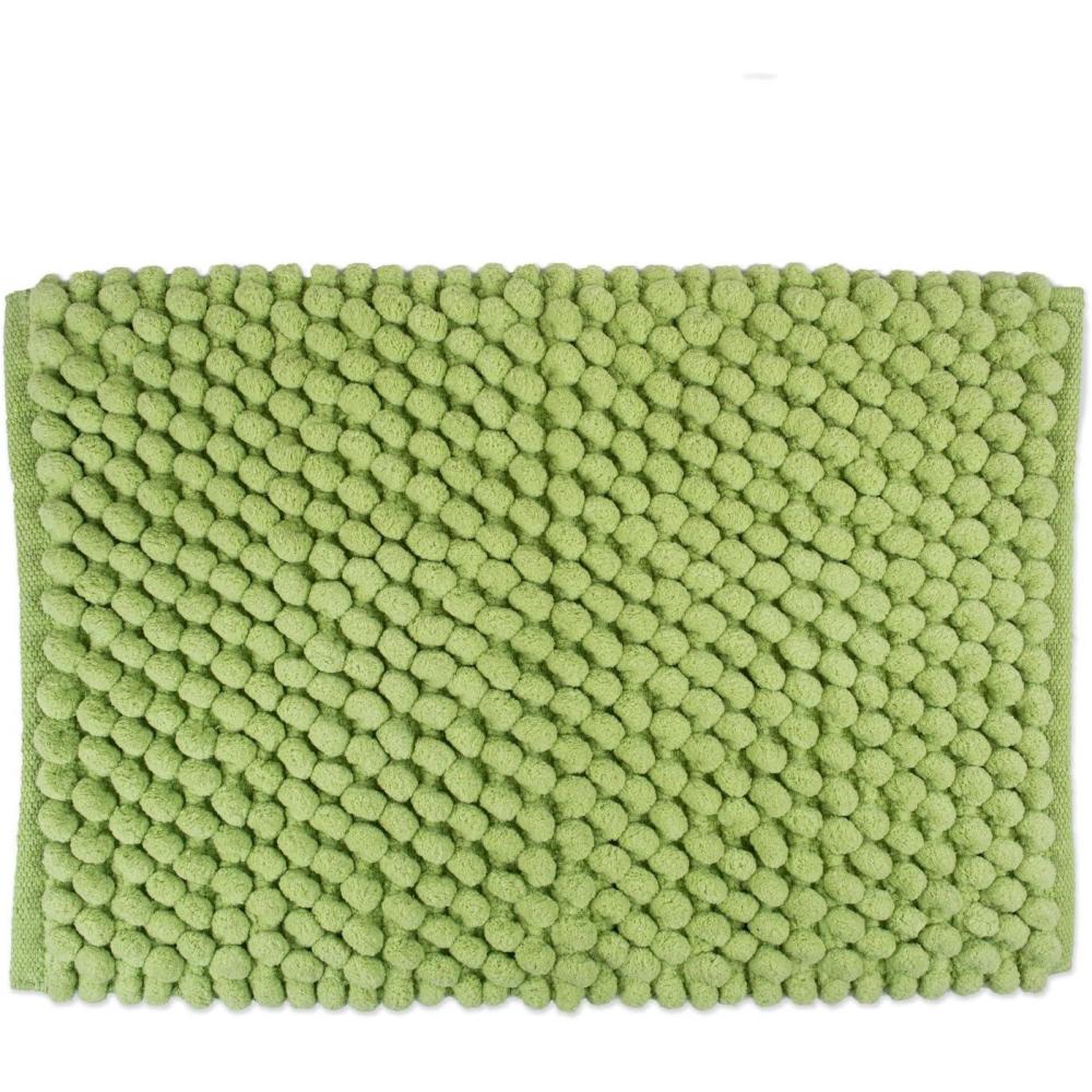 imageDII Ultra Soft Plush Spa Microfiber Shag Chenille Bath Mat Place in Front of Shower Vanity Bath Tub Sink and Toilet 21 x 34  Blue SolidGreen