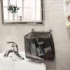 imageDII Bathroom Mesh Caddy Suction Organizer Small Set Gray 2 PieceSet of 2  Small