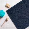imageDII Decorative Jacquard Bath Rug 20x31 NavyNavy Damask