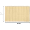 imageDII Ribbed Bathroom Floor Mat Collection Soft Absorbant and Machine Washable 21x34 Stone BlueCream