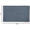 imageDII Ribbed Bathroom Floor Mat Collection Soft Absorbant and Machine Washable 21x34 Stone BlueStone Blue