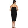 imageDII Spa Towel for Women Adjustable Shower Wrap with SelfFastening Closure SmallMedium 555x325 EggplantBlack