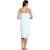 imageDII Spa Towel for Women Adjustable Shower Wrap with SelfFastening Closure SmallMedium 555x325 EggplantWhite