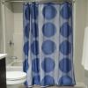 imageDII Translucent Lace Shower Curtain 72x72 Flower Blossom WhiteCircle Blueberry