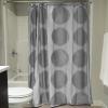 imageDII Translucent Lace Shower Curtain 72x72 Flower Blossom WhiteCircle Gray