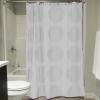 imageDII Translucent Lace Shower Curtain 72x72 Flower Blossom WhiteCircle White