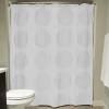 imageDII Translucent Lace Shower Curtain 72x72 Flower Blossom WhiteCircle White