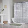 imageDII Translucent Lace Shower Curtain 72x72 Flower Blossom WhiteDiamond Gray