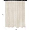 imageDII Translucent Lace Shower Curtain 72x72 Flower Blossom WhiteDiamond Offwhite