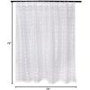 imageDII Translucent Lace Shower Curtain 72x72 Flower Blossom WhiteDiamond White