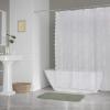 imageDII Translucent Lace Shower Curtain 72x72 Flower Blossom WhiteFlower Blossom White