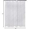 imageDII Translucent Lace Shower Curtain 72x72 Flower Blossom WhiteFlower Blossom White