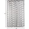 imageDII Translucent Lace Shower Curtain 72x72 Flower Blossom WhiteLattice Gray