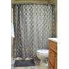 imageDII Translucent Lace Shower Curtain 72x72 Flower Blossom WhiteLattice Gray