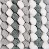 imageDII Ultra Soft Chenille Bath Mat Chunky Popcorn Bath Rug 17x24quot Gray StripeGray Stripe