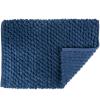 imageDII Ultra Soft Plush Spa Microfiber Shag Chenille Bath Mat Place in Front of Shower Vanity Bath Tub Sink and Toilet 21 x 34  Blue SolidBlue