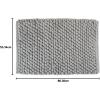 imageDII Ultra Soft Plush Spa Microfiber Shag Chenille Bath Mat Place in Front of Shower Vanity Bath Tub Sink and Toilet 21 x 34  Blue SolidGrey