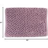 imageDII Ultra Soft Plush Spa Microfiber Shag Chenille Bath Mat Place in Front of Shower Vanity Bath Tub Sink and Toilet 21 x 34  Blue SolidMauve